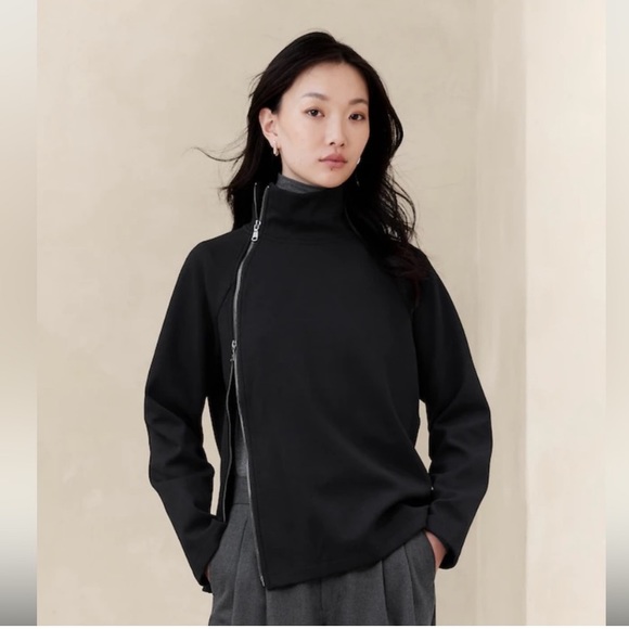 TWO WAY ZIPPER SWEATSHIRT, Banana Republic Factory - Picture 3 of 3